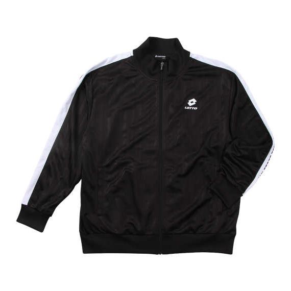 大きいサイズ メンズ LOTTO シャドーストライプ ジャージ ジャケット 