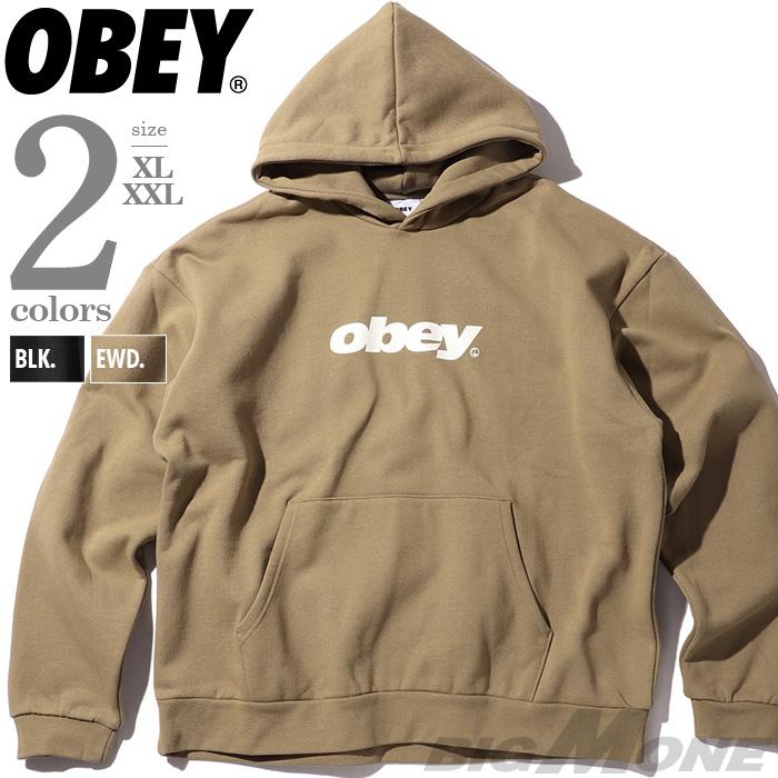 OBEY（オベイ） 大きいサイズ メンズ プリント プルオーバー パーカー