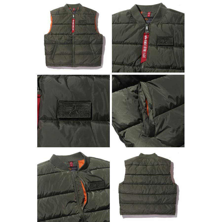 大きいサイズ メンズ ALPHA INDUSTRIES アルファインダストリーズ 中綿 ベスト USA直輸入 118109 | Alpha Industries | 02