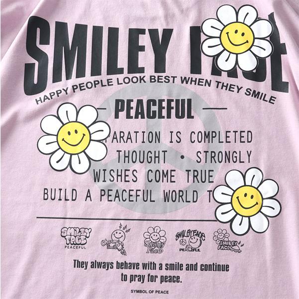 大きいサイズ メンズ SMILEY FACE スマイリーフェイス 刺繍 袖リブ付き 長袖 Tシャツ 吸水速乾 UVカット 12435002 | ブランド登録なし | 11