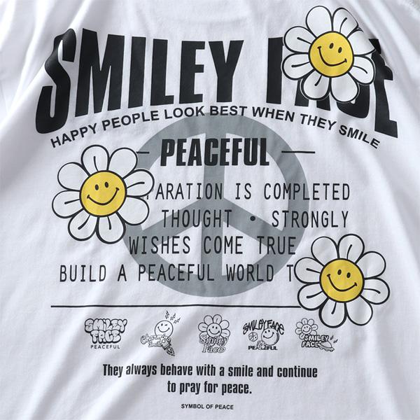 大きいサイズ メンズ SMILEY FACE スマイリーフェイス 刺繍 袖リブ付き 長袖 Tシャツ 吸水速乾 UVカット 12435002 | ブランド登録なし | 15