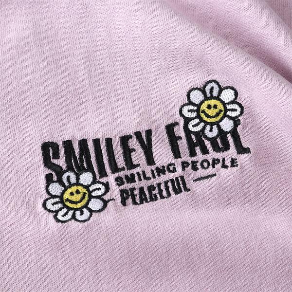 大きいサイズ メンズ SMILEY FACE スマイリーフェイス 刺繍 袖リブ付き 長袖 Tシャツ 吸水速乾 UVカット 12435002 | ブランド登録なし | 09