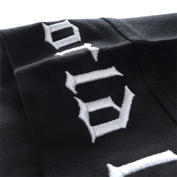 大きいサイズ メンズ RINGS リングス 刺繍入り 半袖 フルジップ