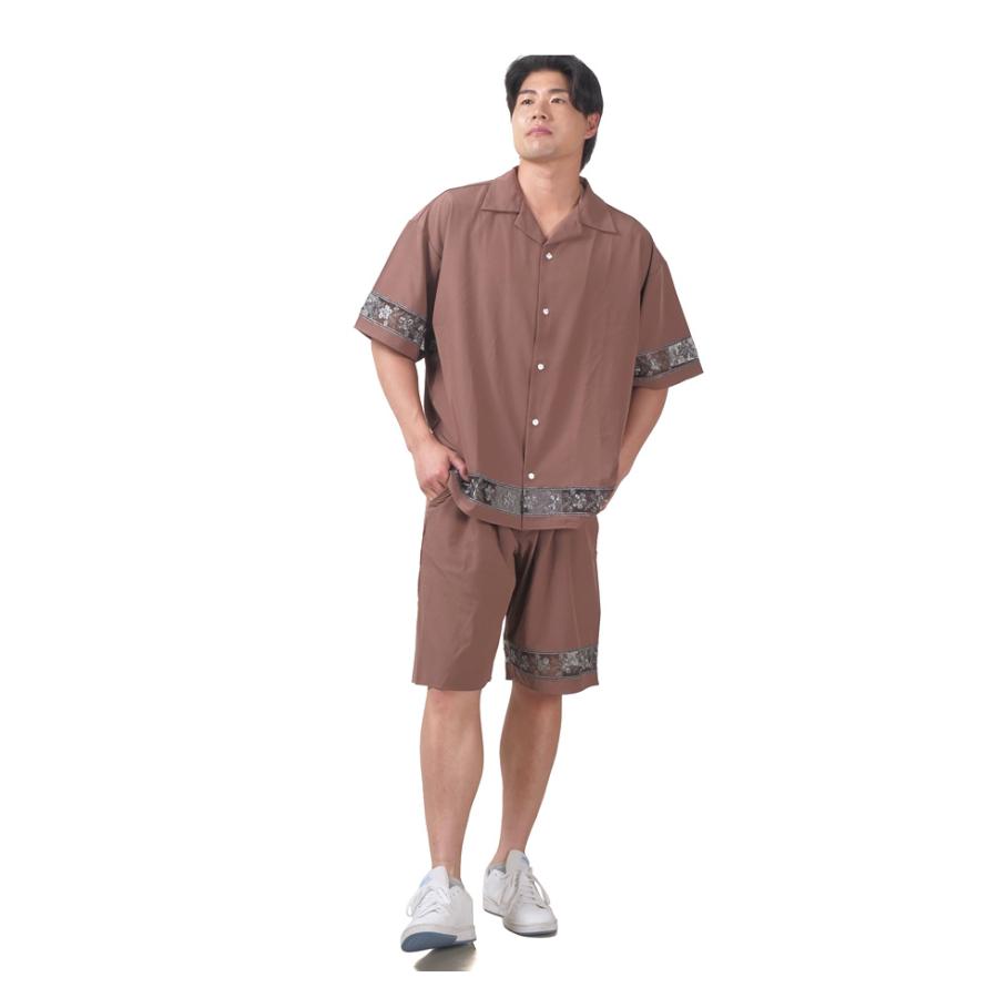 大きいサイズ メンズ RINGS リングス セットアップ レース使い 半袖 シャツ 125633 【t2501】 | ブランド登録なし | 04