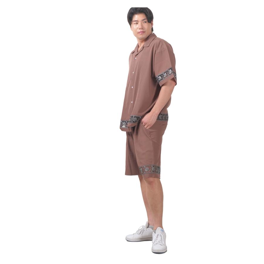 大きいサイズ メンズ RINGS リングス セットアップ レース使い 半袖 シャツ 125633 【t2501】 | ブランド登録なし | 07