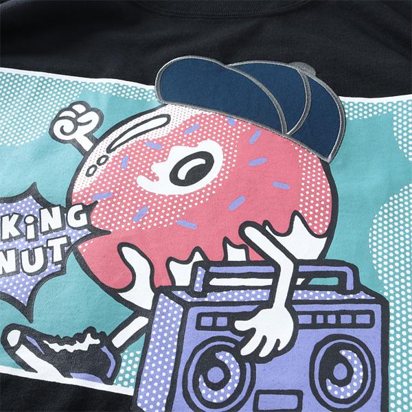 大きいサイズ メンズ WALKING DONUT ウォーキングドーナツ ツイル刺繍ワッペン 発砲プリント 半袖 Tシャツ 吸水速乾 UVカット 春夏新作 12625130 爆買 | ブランド登録なし | 10