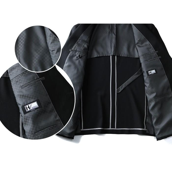 【大きいサイズ】【メンズ】Hai-Vaseron 4ツ釦1ツ掛け ダブルフォーマルスーツ【ブラックフォーマル・礼服・冠婚葬祭】 1300 大きいサイズ メンズ Hai-Vaseron 4ツ釦1ツ掛け ダブルフォーマル