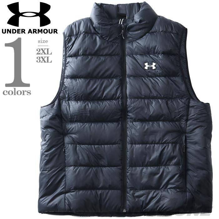 大きいサイズ メンズ UNDER ARMOUR アンダーアーマー フルジップ ダウン ベスト LEGEND DOWN VEST USA直輸入 1385838-001 爆買