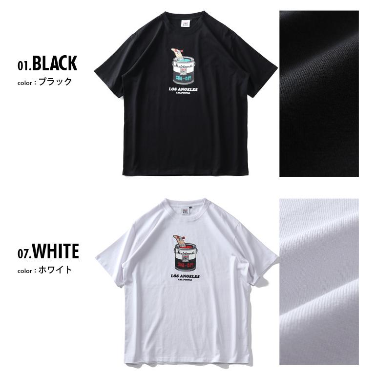 大きいサイズ メンズ Vision Street Wear ペンキ缶イラスト フロッキー プリント 半袖 Tシャツ 大きいサイズの店ビッグエムワン 通販 Paypayモール