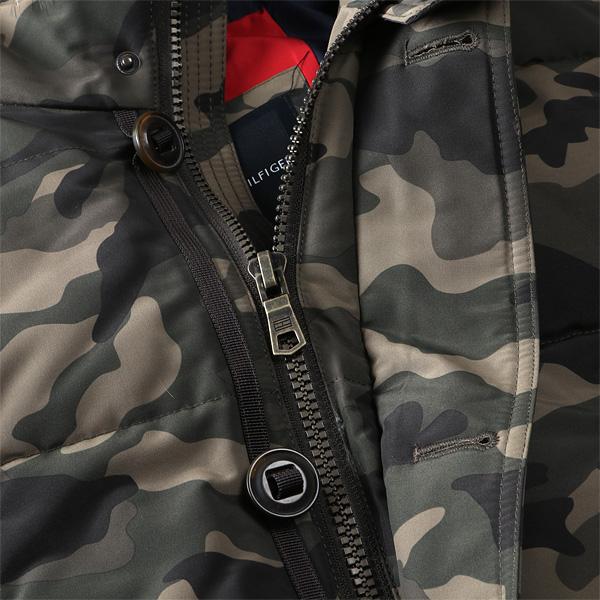 大きいサイズ メンズ TOMMY HILFIGER トミーヒルフィガー 中綿入り ロング コート ジャケット フード付き LONG FUR JACKE USA直輸入 159ap468