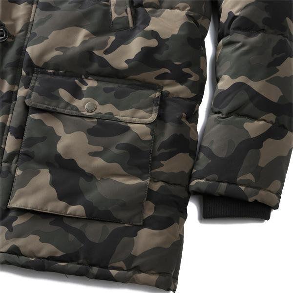 大きいサイズ メンズ TOMMY HILFIGER トミーヒルフィガー 中綿入り ロング コート ジャケット フード付き LONG FUR JACKE USA直輸入 159ap468