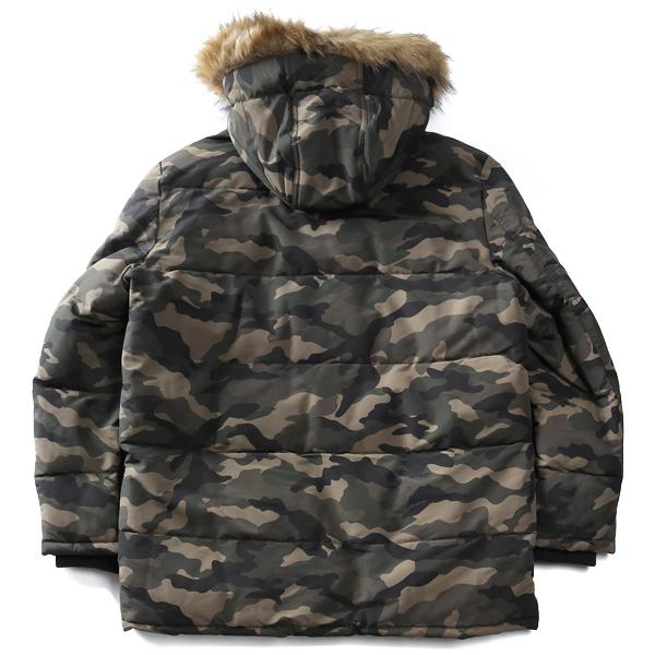 大きいサイズ メンズ TOMMY HILFIGER トミーヒルフィガー 中綿入り ロング コート ジャケット フード付き LONG FUR JACKE USA直輸入 159ap468