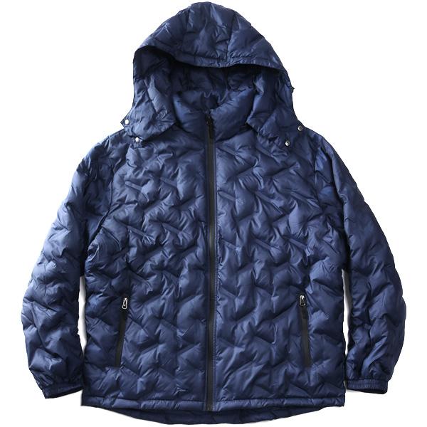 大きいサイズ メンズ Three Quarter フード脱着 シームレス 中綿