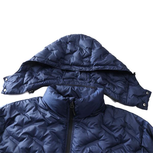 大きいサイズ メンズ Three Quarter フード脱着 シームレス 中綿