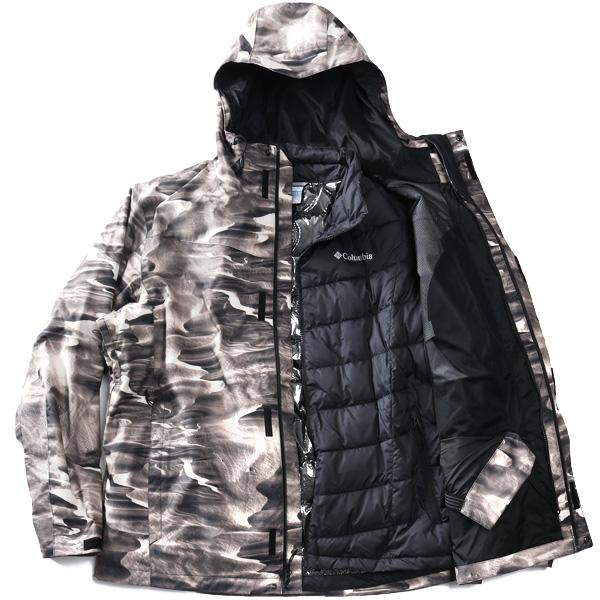 大きいサイズ メンズ Columbia コロンビア ライナー付 3WAY フーデッド ジャケット Whirlibird V Printed Interchange Jacket USA直輸入 2105031 | Columbia | 03