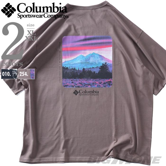 大きいサイズ メンズ Columbia コロンビア バックプリント 半袖 Tシャツ HEAVYWEIGHT BACK GRAPHIC TEE USA直輸入 2155041 | Columbia