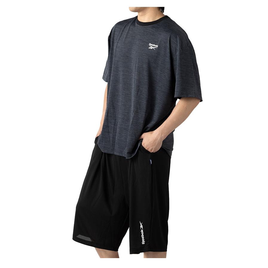 大きいサイズ メンズ REEBOK リーボック エステルベア天 半袖 Tシャツ + ハーフパンツ 上下セット 春夏新作 21633ny 【fre】 爆買 | Reebok | 04
