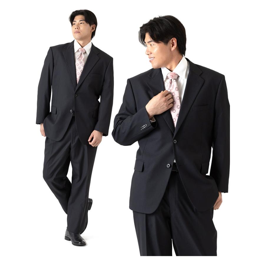 大きいサイズ メンズ 2ツ釦スーツ ビジネススーツ スーツ リクルートスーツ 上下セット 秋冬新作 2396 【t2502】 | ブランド登録なし | 01