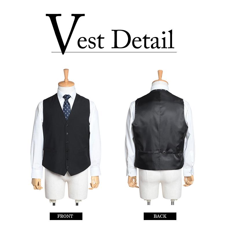 大きいサイズ メンズ スリーピース 2ツ釦スーツ ビジネススーツ スーツ ベスト付き リクルートスーツ 上下セット 秋冬新作 2398 【t2502】 | ブランド登録なし | 04