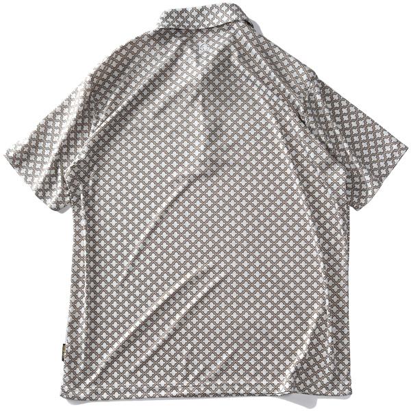 大きいサイズ メンズ FICCE GOLF フィッチェゴルフ 吸汗速乾 ストレッチ 幾何学柄 半袖 ポロシャツ ゴルフウェア 242711 | FICCE | 14