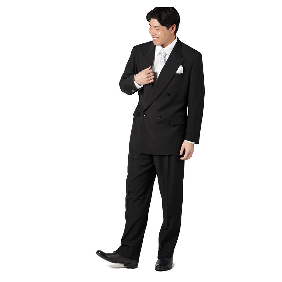 大きいサイズ メンズ OXFORD CLASSIC 4ツ釦 1ツ掛け ダブル フォーマル スーツ アジャスター付 ブラックフォーマル 礼服 冠婚葬祭 春夏新作 2471b 【fre】 | ブランド登録なし | 02