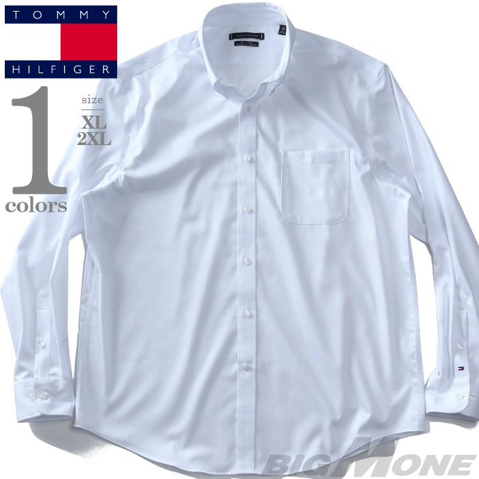 大きいサイズ メンズ   トミーヒルフィガー ボタンダウン 長袖 ワイシャツ USA直輸入 24n2131 TOMMY HILFIGER（トミー・ヒルフィガー） 大きいサイズ メンズ ボタン