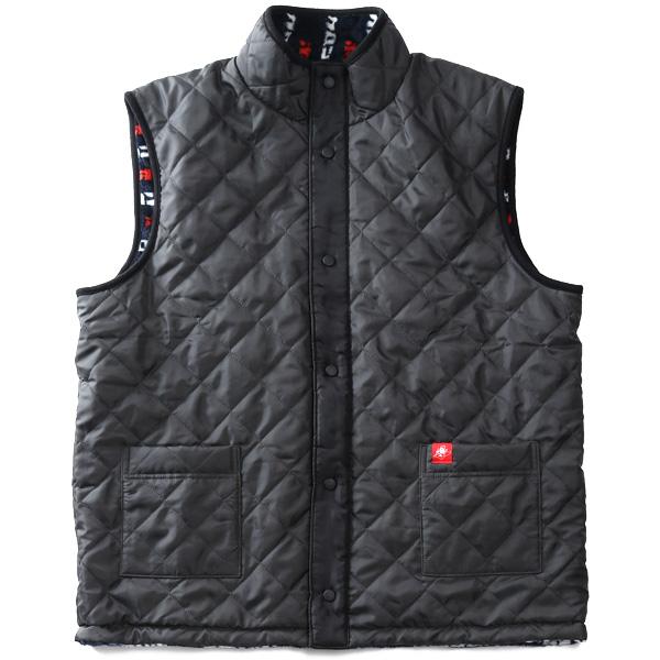 大きいサイズ メンズ ホカロン タフタ×ミンクフリース キルティング