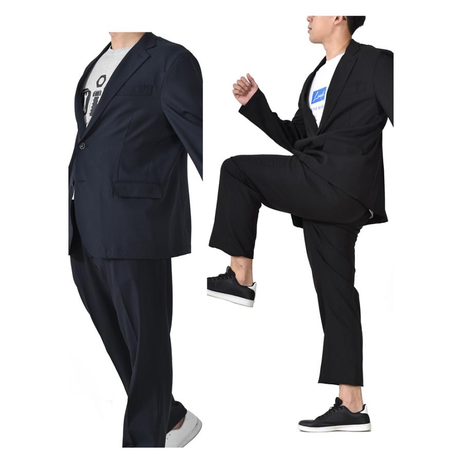 大きいサイズ メンズ アクティブ 2ツ釦 イージー スーツ カジュアルスーツ アスレジャースーツ 28282829 | ブランド登録なし | 02