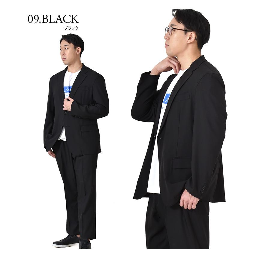 大きいサイズ メンズ アクティブ 2ツ釦 イージー スーツ カジュアルスーツ アスレジャースーツ 28282829 | ブランド登録なし | 08