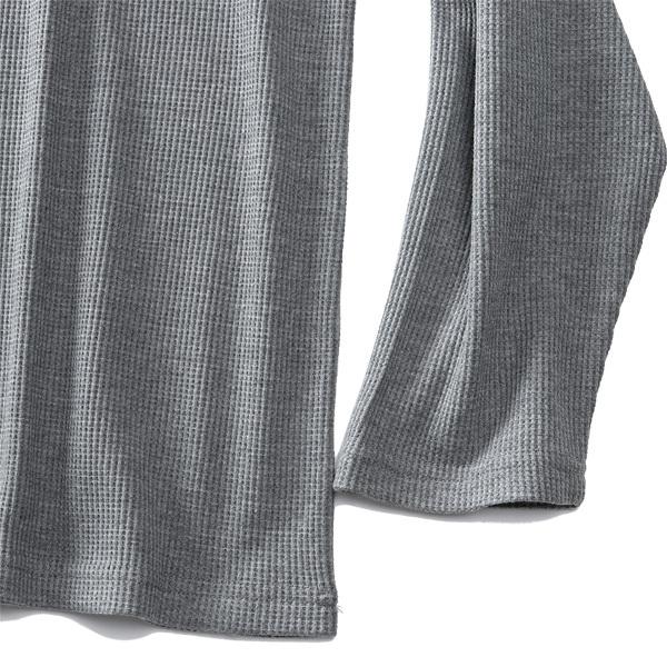 大きいサイズ メンズ SKKONE COLLECTION ワッフル クルーネック ロング Tシャツ 29491 | SKKONE | 08