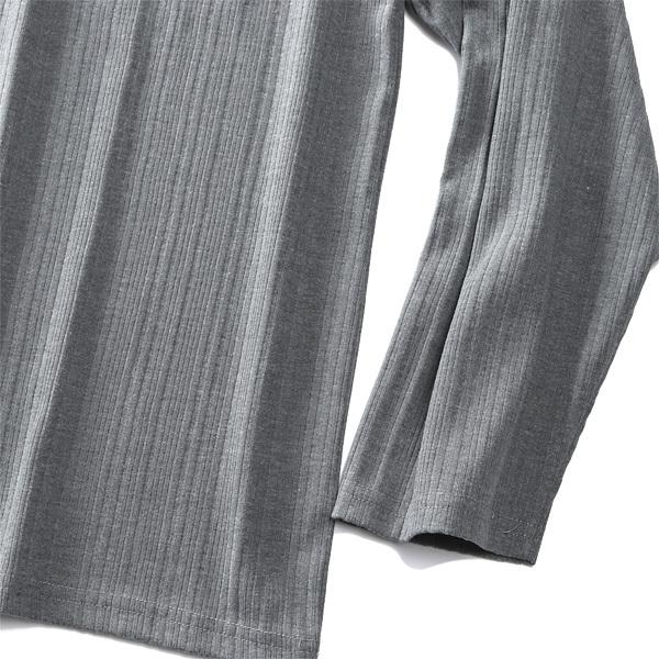 大きいサイズ メンズ SKKONE COLLECTION テレコ Vネック ロング Tシャツ 29492 | SKKONE | 08