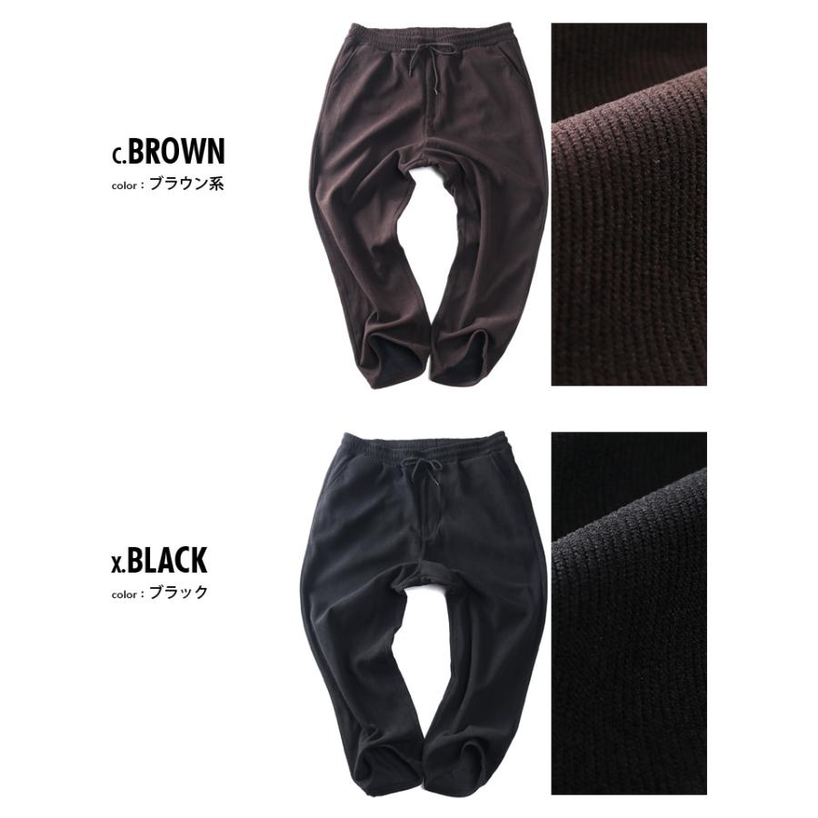 大きいサイズ メンズ あったか コーデュロイ 裏起毛 シャーリング パンツ 前ファスナー付 秋冬新作 304222x | ブランド登録なし | 01