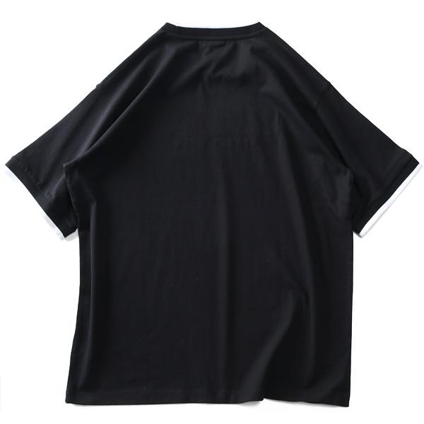 大きいサイズ メンズ VISION STREET WEAR リブライン ロゴ刺繍 半袖 Tシャツ 3505702 | VISION STREET WEAR | 19