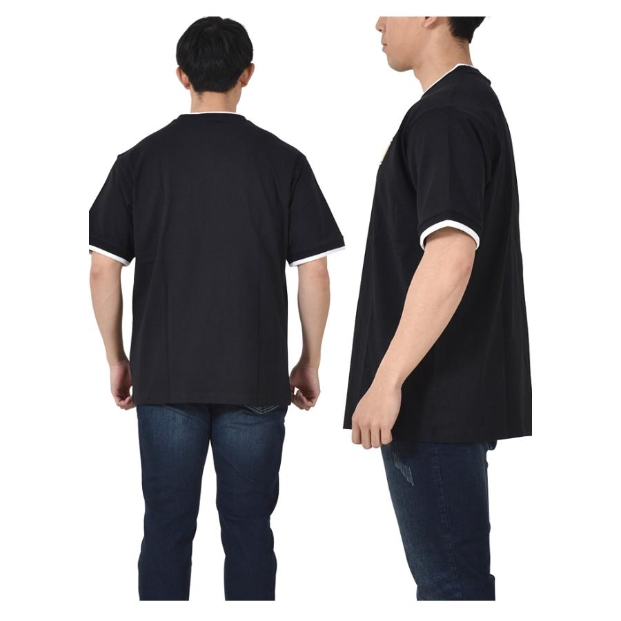 大きいサイズ メンズ VISION STREET WEAR リブライン ロゴ刺繍 半袖 Tシャツ 3505702 | VISION STREET WEAR | 06