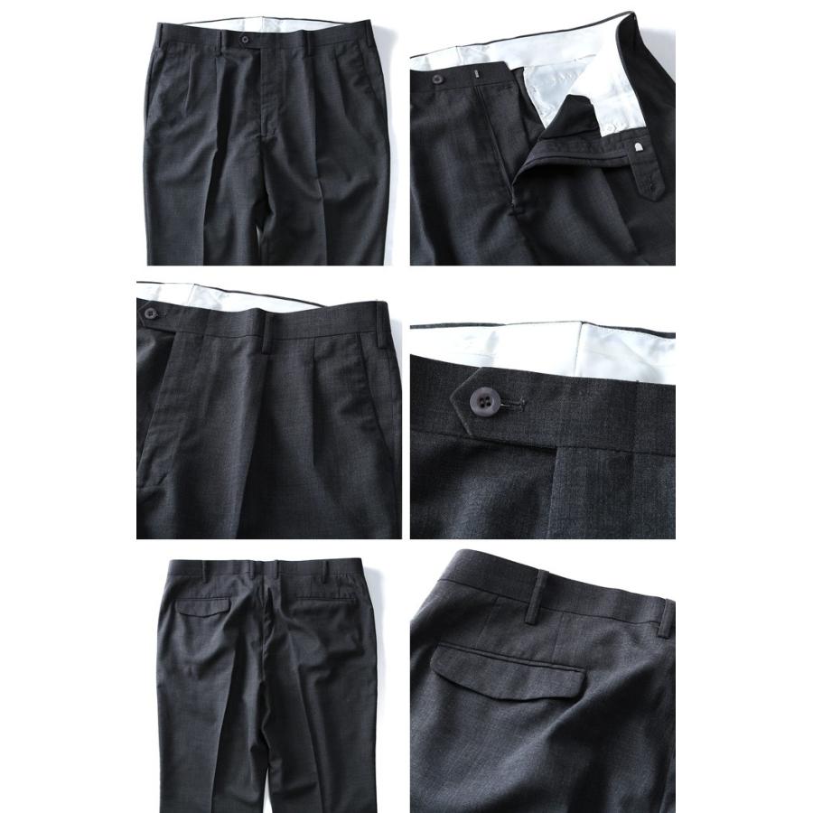 大きいサイズ メンズ ウォッシャブル ループ付ツータックスラックス 3614 | ブランド登録なし | 02