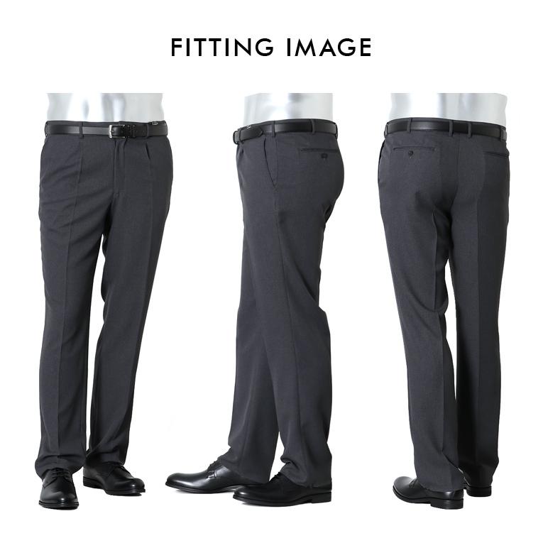 大きいサイズ メンズ Miramoda ピンチェック ワンタック スラックス ウォッシャブル 3787 | ブランド登録なし | 03