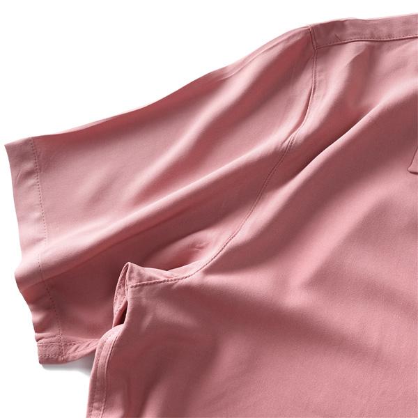 大きいサイズ メンズ ALASKO アラスコ 無地 半袖 レーヨン オープン シャツ アロハシャツ 38804 | ブランド登録なし | 09