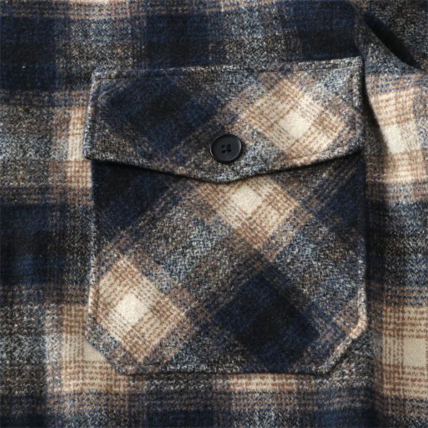 大きいサイズ メンズ OILCAKE オイルケーキ ブークレ チェック CPO