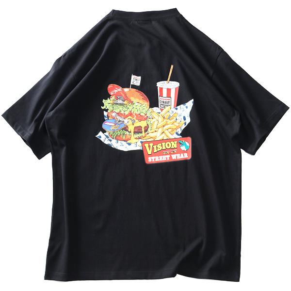 大きいサイズ メンズ VISION STREET WEAR スケボーバーガー プリント 半袖 Tシャツ 4505701 | VISION STREET WEAR | 04