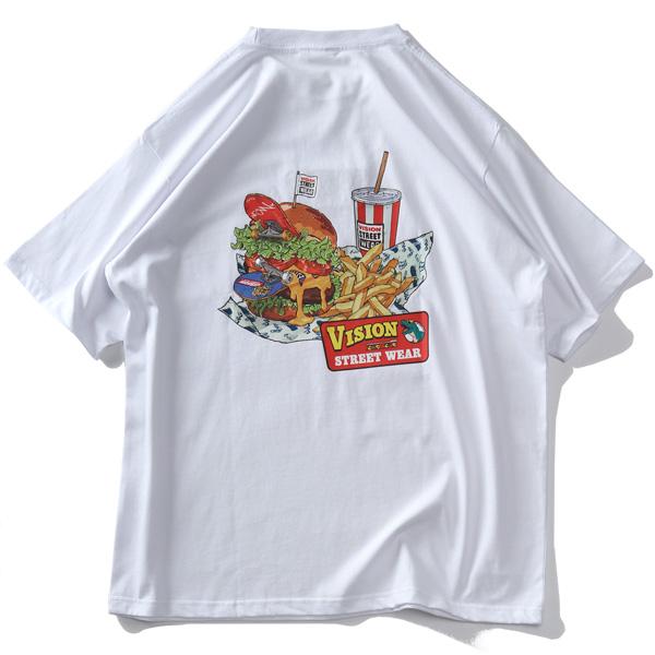 大きいサイズ メンズ VISION STREET WEAR スケボーバーガー プリント 半袖 Tシャツ 4505701 | VISION STREET WEAR | 06