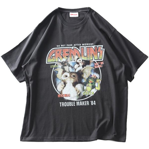 大きいサイズ メンズ GREMLiNS グレムリン ヴィンテージプリント 半袖