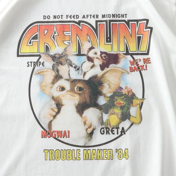 大きいサイズ メンズ GREMLiNS グレムリン ヴィンテージプリント 半袖 Tシャツ 4515703 大きいサイズ メンズ GREMLiNS グレムリン ヴィンテージプリント 半袖
