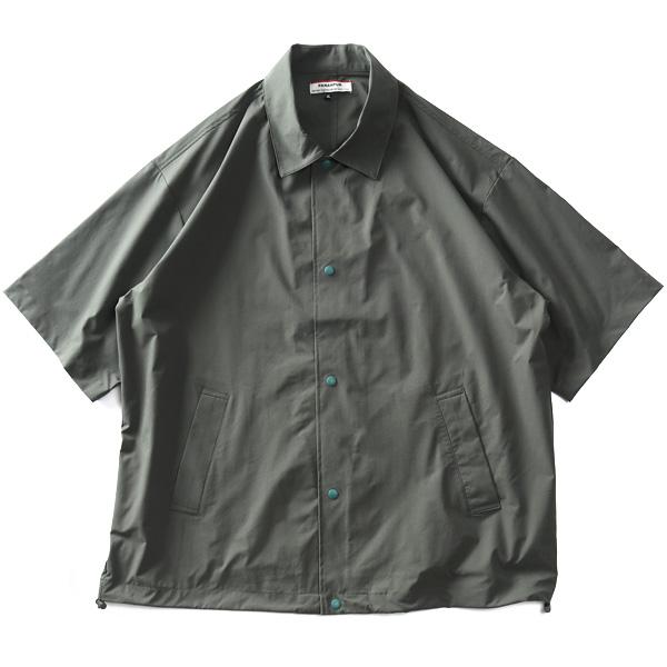 大きいサイズ メンズ PANASPUR パナシュプール 接触冷感 半袖 コーチ シャツ 吸水速乾 軽量 UVカット 4743-463z 大きいサイズ メンズ PANASPUR パナシュプール 接触冷感 半袖 コーチ