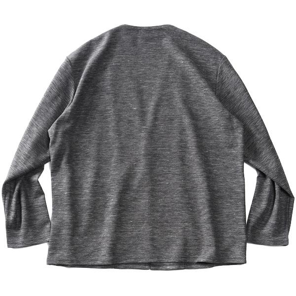 大きいサイズ メンズ SARTORIA BELLINI セットアップ ノルマンディー リネン ノーカラー ジャケット 麻混 ストレッチ 軽量 ウォッシャブル 522002b | Sartoria Bellini | 18