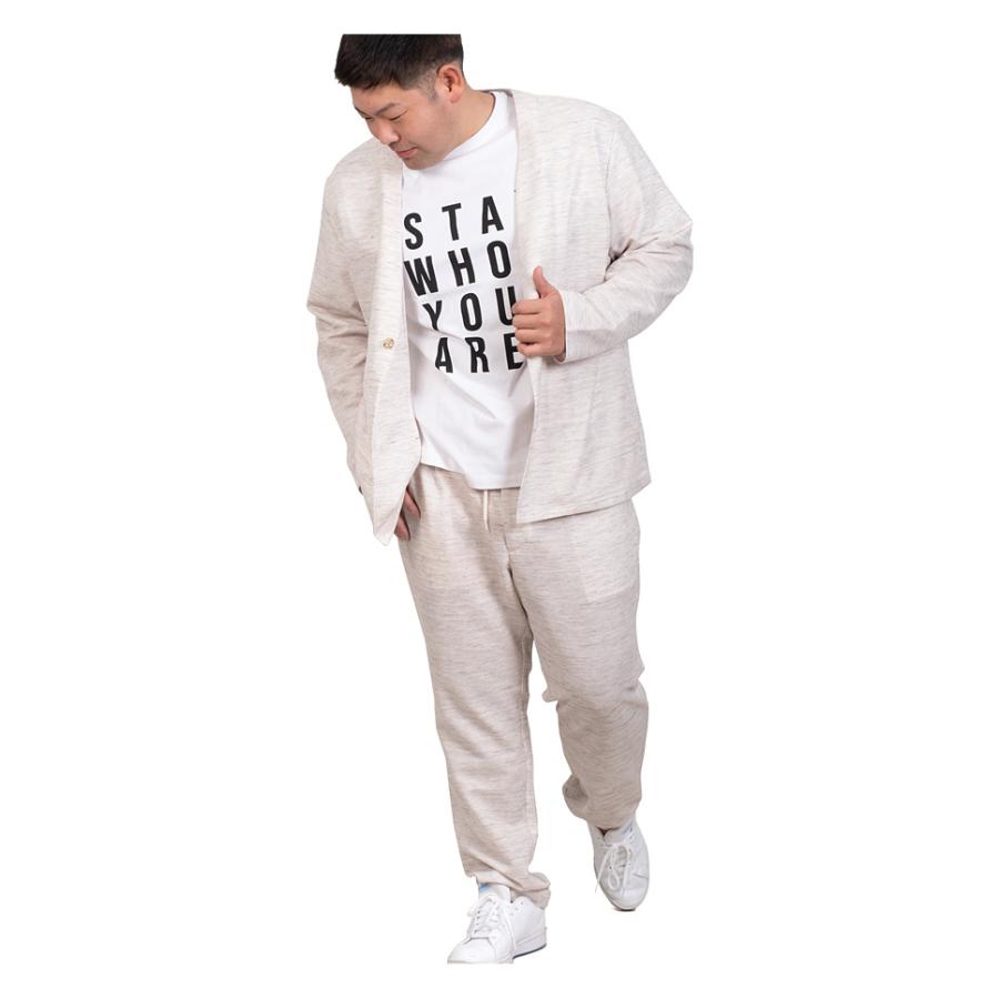 大きいサイズ メンズ SARTORIA BELLINI セットアップ ノルマンディー リネン ワンタック パンツ 麻混 ストレッチ 軽量 ウォッシャブル 522003b | Sartoria Bellini | 08