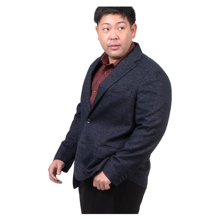 大きいサイズ メンズ SARTORIA BELLINI 尾州ニット ストレッチ ジャケット 軽量 イージーケア 522004b | Sartoria Bellini | 10