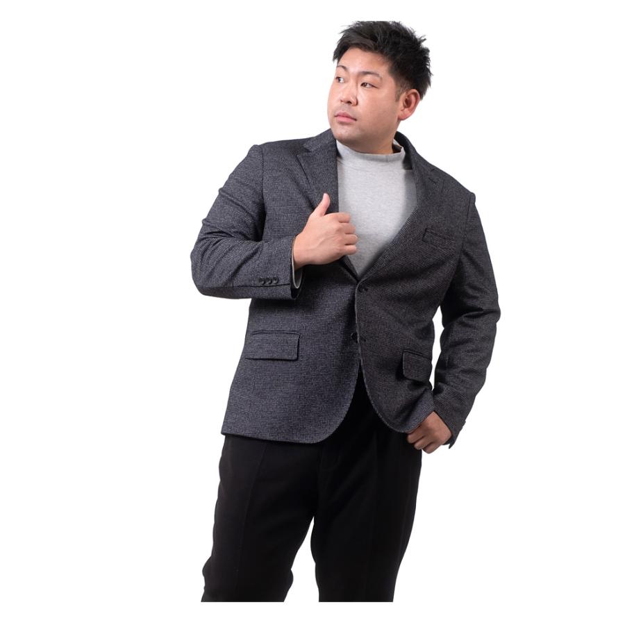 大きいサイズ メンズ SARTORIA BELLINI 尾州ニット ストレッチ ジャケット 軽量 イージーケア 522004b | Sartoria Bellini | 12