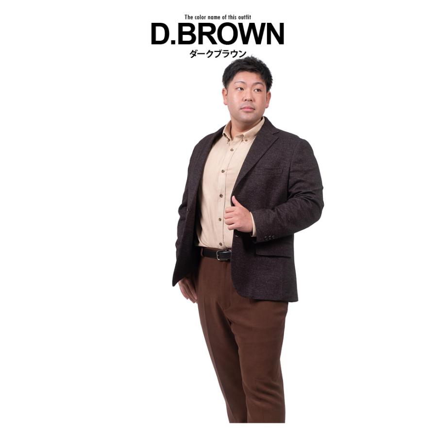 大きいサイズ メンズ SARTORIA BELLINI 尾州ニット ストレッチ ジャケット 軽量 イージーケア 522004b | Sartoria Bellini | 05