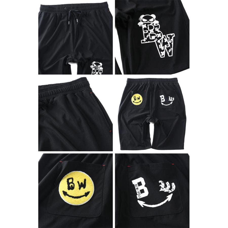 大きいサイズ メンズ B/W-PDJ RELAX 刺繍+プリント ショーツ ショートパンツ ハーフパンツ 春夏新作 526858k | ブランド登録なし | 02