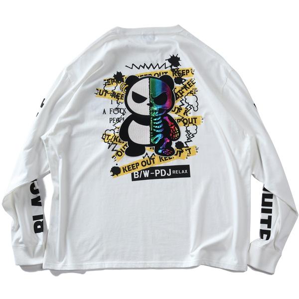 大きいサイズ メンズ B/W-PDJ RELAX TWO FACE BW-PANDA ロング Tシャツ 秋冬新作 536850k | ブランド登録なし | 06